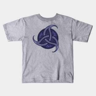 Trinity Knot - Purple Kids T-Shirt